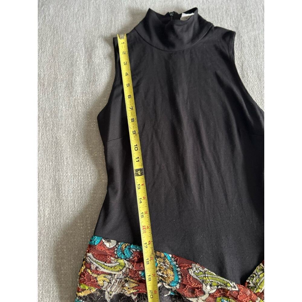 Cache Y2K Whimsigoth Handkerchief Dress Size 2 Lace Floral Sleeveless - Picture 9 of 11